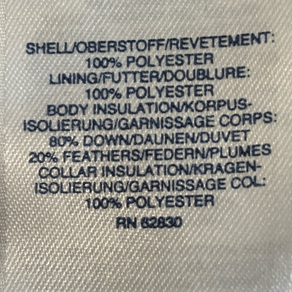 Lands' End Women's Down Puffer Vest Navy Blue S (6-8) High Neck Zip Front - Picture 7 of 11